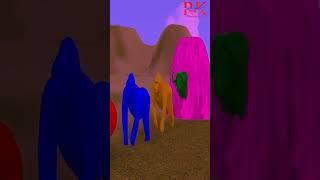 paint animals gorilla gam / gorilla color / #RK388 #subscribe #cartoon #youtube #colors #viral #new