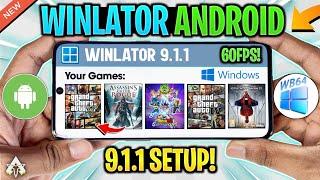 WINLATOR ANDROID V9.1.1 WB64 - SETUP/SETTINGS/GTA 5 GAMEPLAY | BEST WINDOWS EMULATOR!