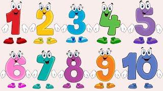  Цифры от 1 до 10 для детей.  Учим цифры. Развивающий мультфильм для малышей. Учим считать до 10