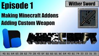 Making Minecraft Bedrock Add-ons - Custom Weapon