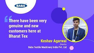 Baba Textile Machinery India Pvt. Ltd.: Journey & Innovations | Bharat Tex 2025 with Keshav Agarwal