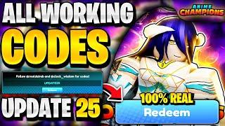 *NEW* All Working UPDATE 25 CODES For Anime Champions Simulator! Anime Champions Simulator Codes