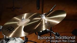 Meinl Cymbals Byzance Traditional Medium Thin Crashes Morph Demo