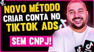 Como CRIAR uma Conta no TikTok Ads SEM CNPJ (Passo a Passo Completo 2023)