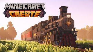 Making an 1800s Train with Create Mod  | Minecraft tutorial