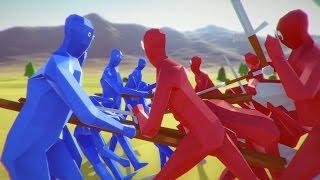 SPEARMAN VS FOOTMAN - EPIC BATTLE TOTALLY ACCURATE BATTLE SIMULATOR