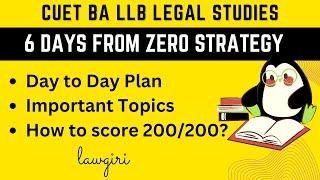 CUET BA LLB Legal Studies Syllabus, Preparation, Book, Important Topics|Legal Studies domain CUET UG