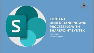 Content understanding and processing with SharePoint Syntex