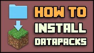 How to INSTALL DATAPACKS in Minecraft 1.14/1.15/1.16 [Tutorial]