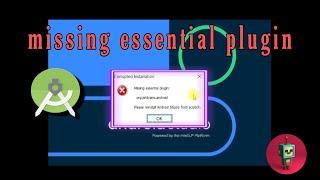 How To Fix: (Missing Essential Plugin org.jetbrains.android) [SOLVED] | M E G A _C O D E