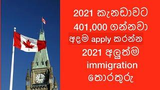 2021 කැනඩාවට 401,000 ගන්නවා|2021 Canada immigration expectations| 2021 අලුත්ම immigration තොරතුරු