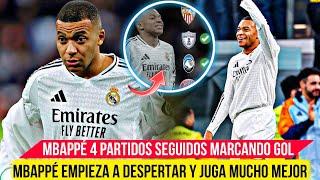  MBAPPÉ LLEVA 4 PARTIDOS SEGUIDOS MARCANDO GOL con REAL MADRID - MBAPPÉ DESPIERTA y JUEGA MEJOR 