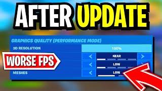 Performance Mode Just Got WORSE! (Huge FPS Decrease on Low Meshes!)