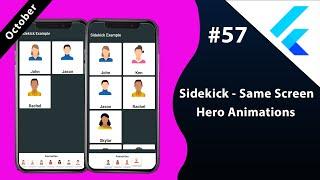 Flutter Tutorial - Sidekick - Same Screen Hero Animations