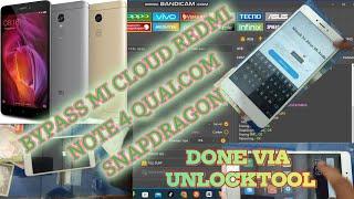 BYPASS MICLOUD REDMI NOTE 4 QUALCOM VIA UNLOCKTOOL