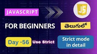 Strict mode in JavaScript | JavaScript strict mode | JavaScript | JavaScript tutorials for beginners