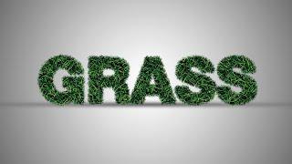 Create a Grass Text Effect in Photoshop | Grass texture text effect | Photoshop tutorial