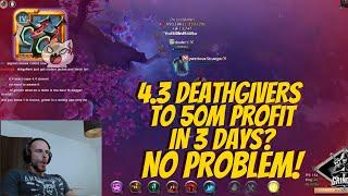 deathgivers new meta? 3 day challenge to 50M profit | PVP GUIDE | HIGHLIGHTS #6 | ALBION ONLINE