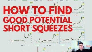 HOW TO FIND GOOD POTENTIAL SHORT SQUEEZES ON FINVIZ 