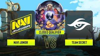 Dota2 - NAVI Junior vs Team Secret - ESL One - Bangkok: Eastern Europe Closed Qualifier