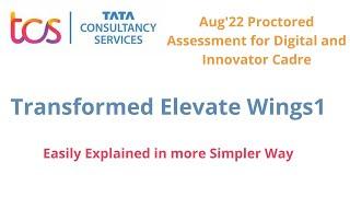 TCS Transformed Elevate Wings1 | Wings1 Exam pattern | Elevate Wings1 Syllabus TCS | DCA Syllabus