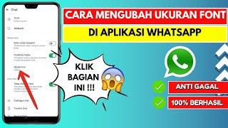 Cara Mengubah Ukuran Font Whatsapp