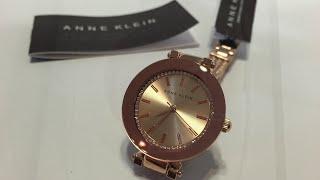 Anne Klein Women's 1906RGRG Swarovski Crystal, Rose Gold-Tone Watch,  Mesh Bracelet - Unboxing