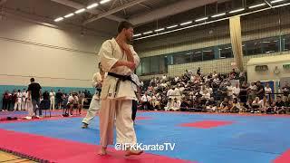 Jaafar Rammal BKK Kaizen Dojo (aka) v Callum Chapman BKK Crawley (shiro) Mens MW Semi Final