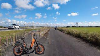 I Cycle to Lytham on the new cycle path Radar Road 