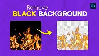 Make background Transparent PNG | Remove Black Background from an image using adobe Photoshop