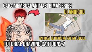 How to make Bima Series animation on Android! | Drawing Cartoons Tutorial 2