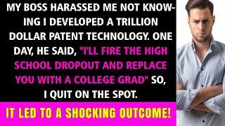 "Shocking Revelation: Trillion-Dollar Patent Developer Boss Threatens to Fire Me for Harassment"