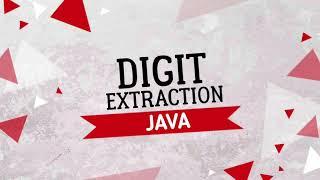 DIGIT EXTRACTION IN JAVA| PRINT DIGITS | JAVA |ICSE COMPUTER APPLICATIONS