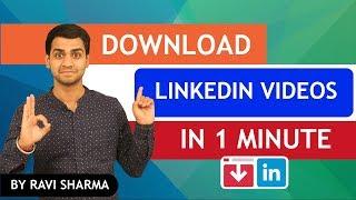 How To Download Linkedin Video In A Minute | Linkedin Tutorial | HIndi