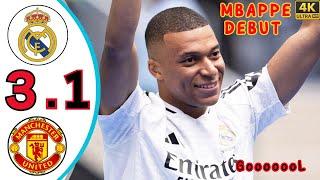 Kylian Mbappe's first appearance with Real Madrid.