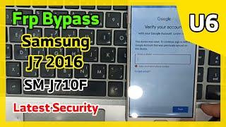 Frp Bypass Samsung J7 2016 SM-J710F U6 Oreo 8.0 Latest Security