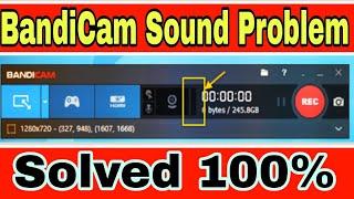 How to fix BandiCam Sound record problem|| bandicam not record Audio|Bandicam Microphone problem