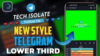 New Style Telegram Lower Third Animation In Alight Motion  | Telegram Lower Third Preset & XML 