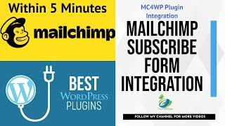 How To Add Mailchimp Subscribe Form To WordPress Integration