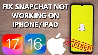 How To Fix Snapchat Not Working On iPhone (For iPad Too)