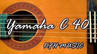 Yamaha C-40 - How To Set Up Action + Review & Test - Beginners Classical Guitar Review - (KFH MUSIC)