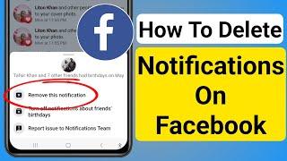 How to Delete Notifications on Facebook (2023) | Remove Facebook Notifications