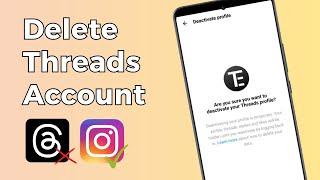 How To Delete Threads Account Without Deleting Instagram | Deactivate Threads