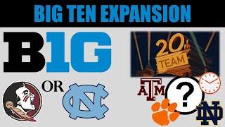 Do FSU or UNC have invites to the Big Ten? Who is the 20th School? Big Ten Expansion Update