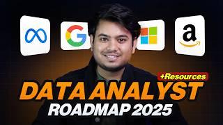 Data Analyst Roadmap 2025 with Free Resources !! | Data Analyst Roadmap for Beginners | Top Varsity