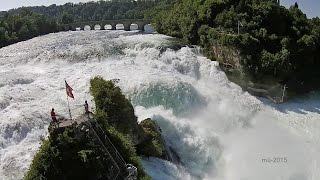 Rheinfall (rhine falls) Neuhausen / Schaffhausen, mit Drohne