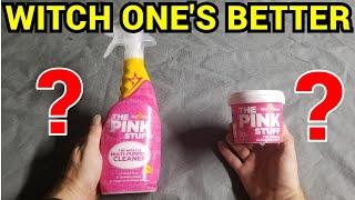 Witch Cleaner is Better? PINK STUFF SPRAY or PINK STUFF PAST !!