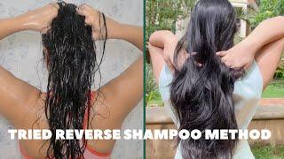 I tried the REVERSE SHAMPOO method |REVIEW| DID IT WORK?