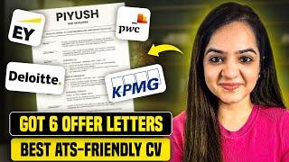 Best ATS-Friendly Resume For Freshers & Experienced Professionals | CV That Will Get You Shortlisted