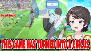 Subaru Best Reaction Vs Argentina National Team In Tsubasa Rise Of New Champion Hololive【ENG SUB】